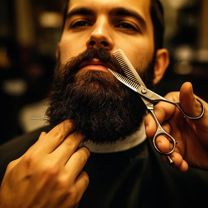 Beard Trim bij Barber Poort Almere — Your beard deserves the same attention as your haircut. Trimmed, shaped and groomed to perfection.