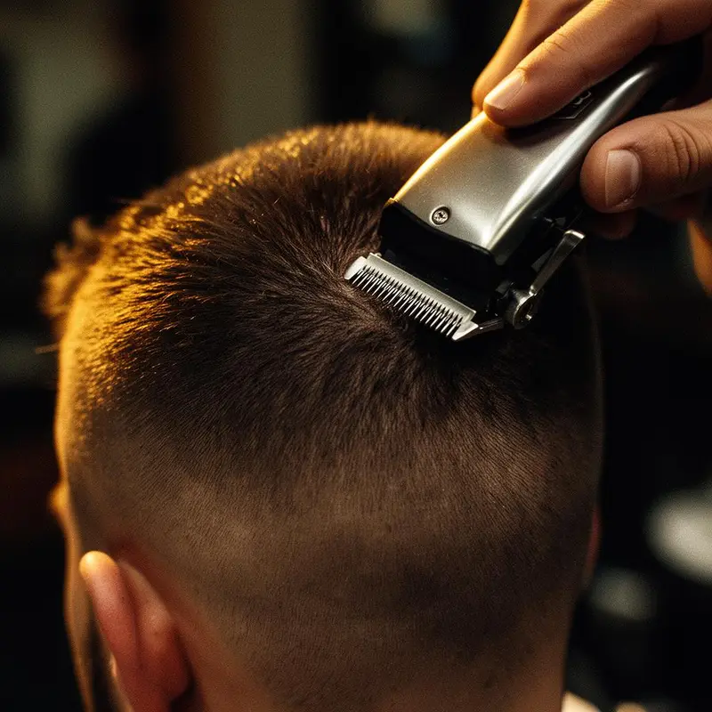 Buzz Haircut bij Barber Poort Almere — The ultimate no-nonsense look. Sharp, clean and effortlessly maintained.